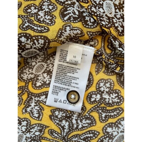 Anthropologie Badrot Top Women’s 10 Boho Tank Brown Multicolor Crochet Fall - Picture 8 of 9